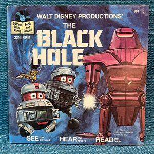 The Black Hole book with 33 1/3 RPM Record 
A Walt Disney productions   VINTAGE